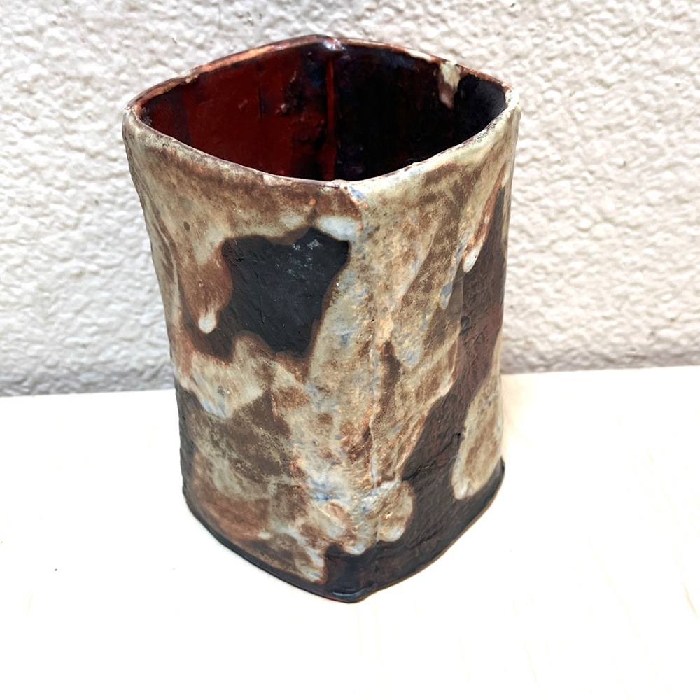Small Planter - ceramic, perfect for succulents, cacti, herbs. unique design New